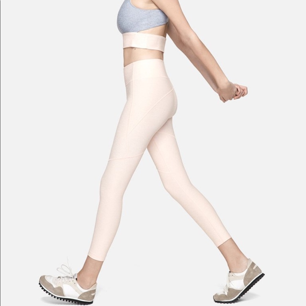 Outdoor Voices 7/8 warm up Leggings light pink rose
